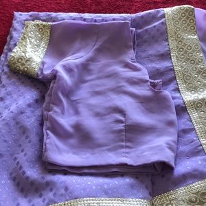 Sari with free matching blouse